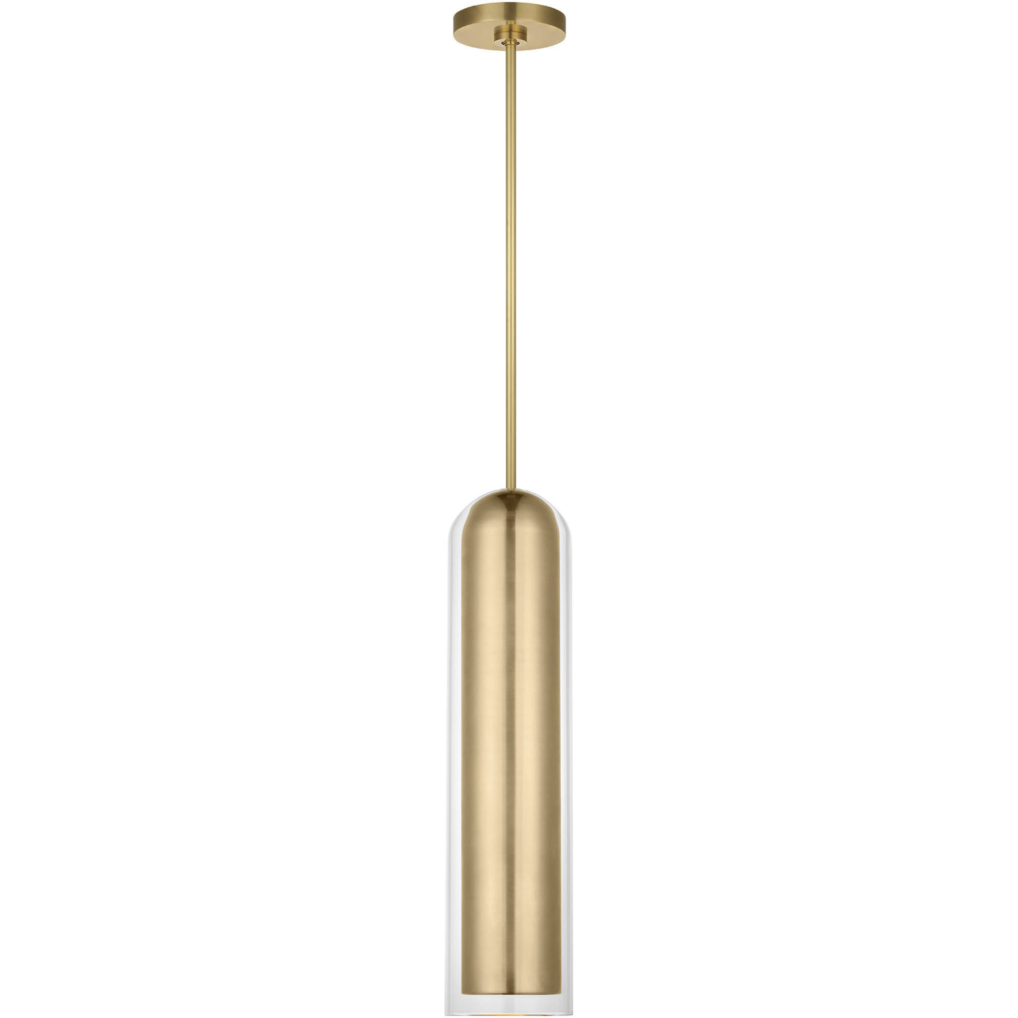 Mick De Giulio Tala LED 6 inch Hand-Rubbed Antique Brass Pendant Ceiling Light