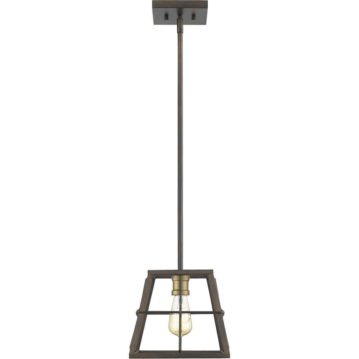 Charley 1 Light 10 inch Oil-Rubbed Bronze Mini-Pendant Ceiling Light