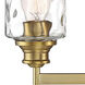 Drake 3 Light 24 inch Brushed Gold Bath Bar Wall Light