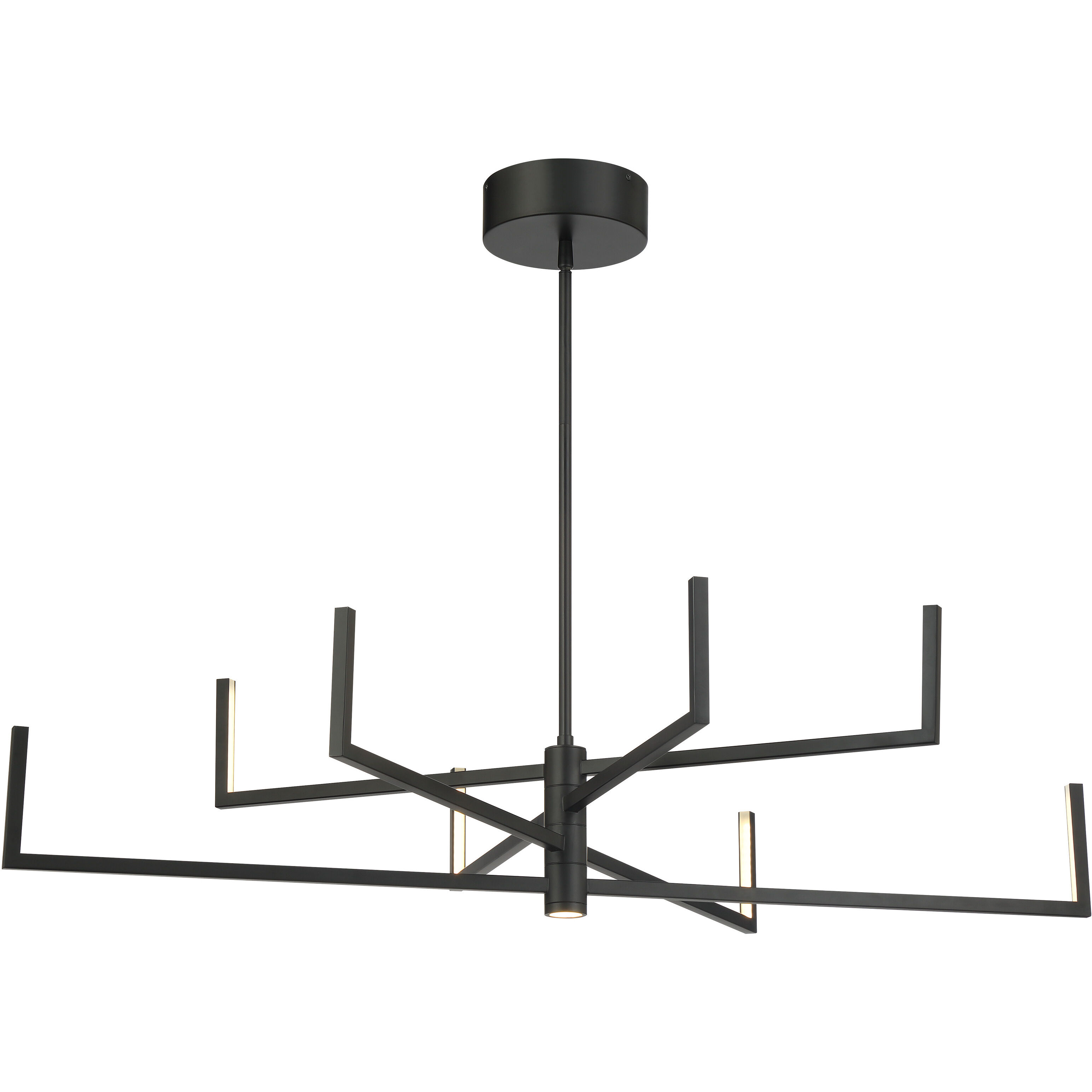 Articular LED 36 inch Coal Chandelier Ceiling Light