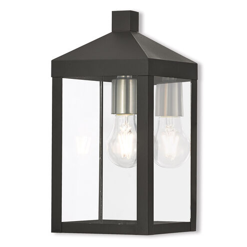 Nyack 1 Light 13 inch Black Outdoor Wall Lantern