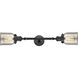 Franklin Restoration Small Bell LED 5 inch Matte Black Bath Vanity Light Wall Light in Silver Plated Mercury Glass, Franklin Restoration