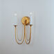 Plumette 2 Light 14 inch Gold Leaf Wall Sconce Wall Light