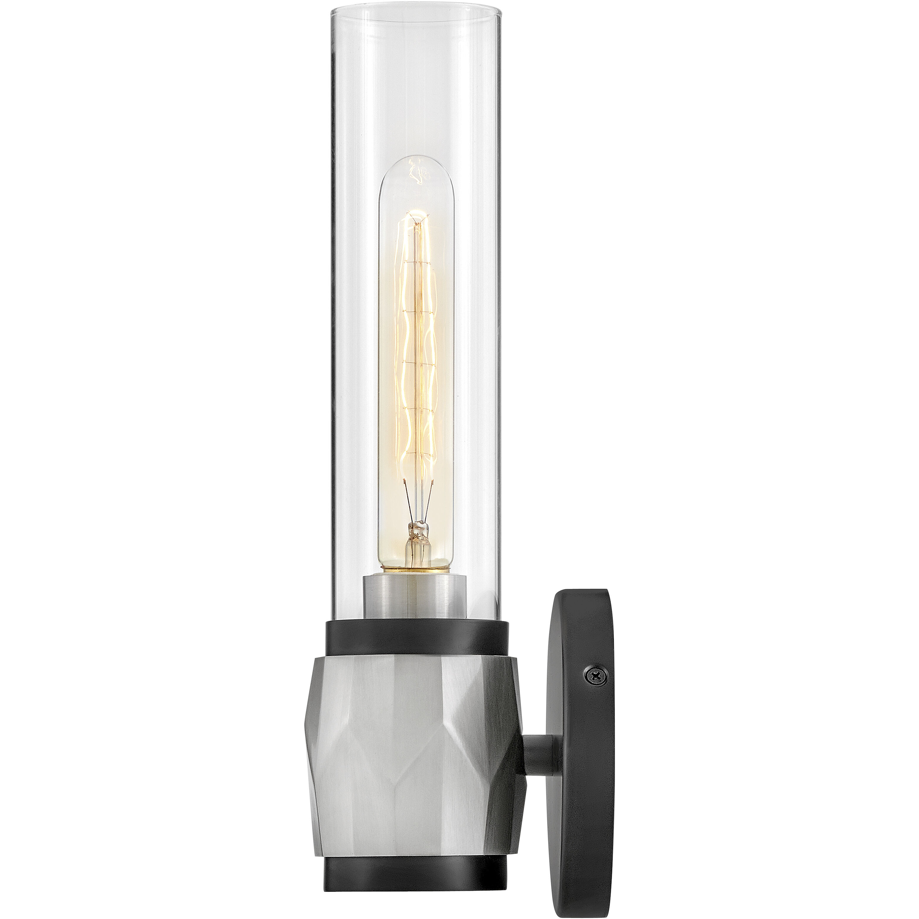 Ellison 5 inch Black with Brushed Nickel Vanity Light Wall Light in Black / Brushed Nickel