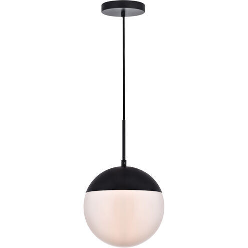 Eclipse 1 Light 10 inch Black Pendant Ceiling Light