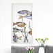 Tropical Paradise Multi and Blue and Orange and White Framed Art, The Studio