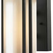 Croftwell 1 Light 12 inch Textured Matte Black Outdoor Wall Sconce in Incandescent
