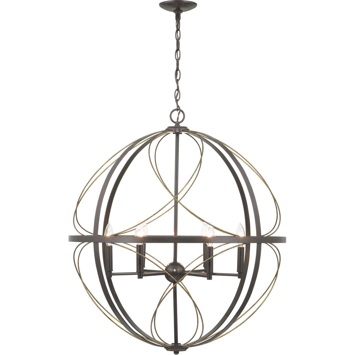 Gerald Ave 6 Light Antique Bronze Pendant Ceiling Light