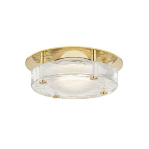 Heath LED 8.25 inch Aged Brass Flush Mount Ceiling Light