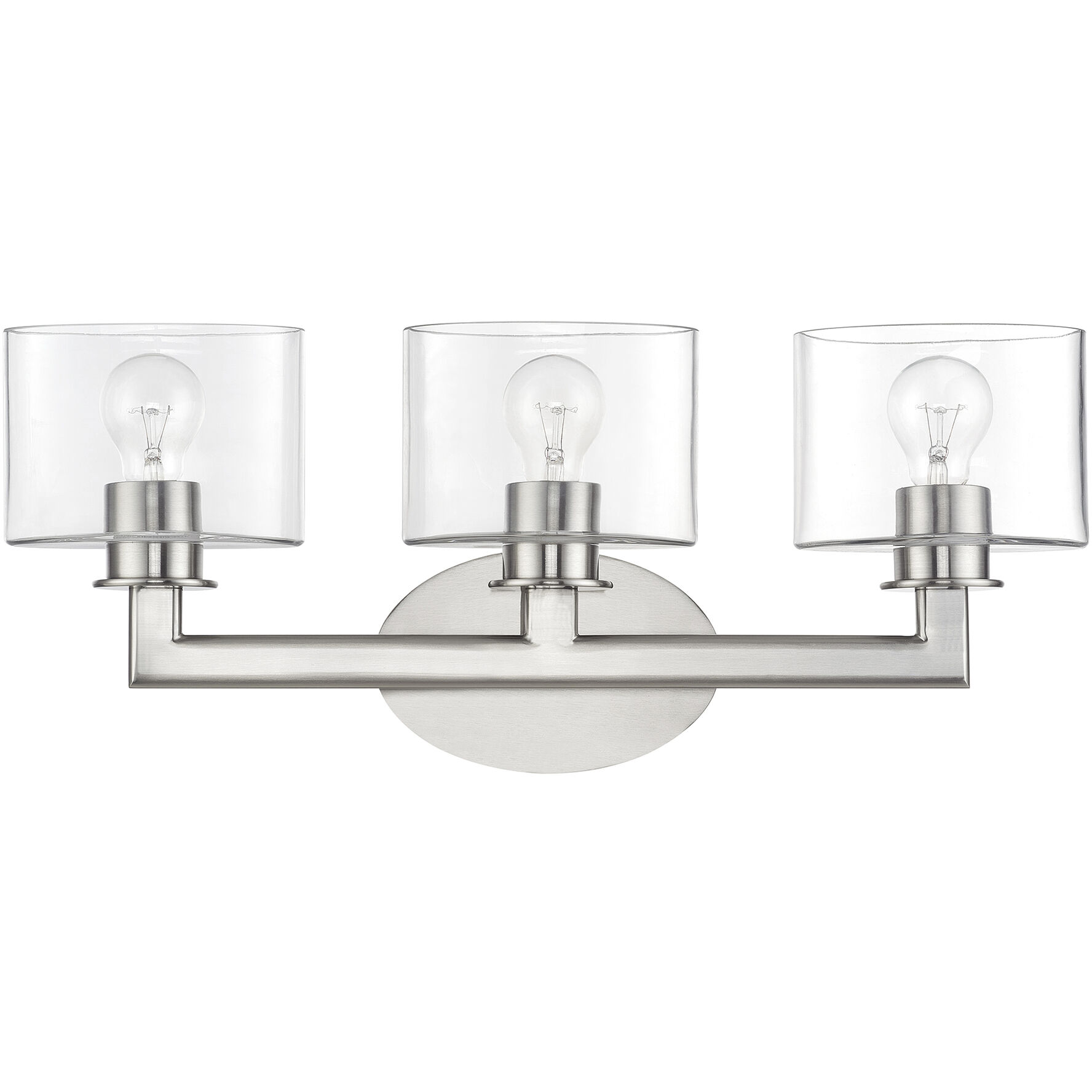 Bernardino 3 Light 23.75 inch Brushed Nickel Vanity Wall Sconce Wall Light