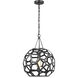 AH by Alexa Hampton Feccetta 1 Light 15 inch Midnight Black Pendant Ceiling Light
