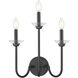 Allistair Wall Sconce Wall Light in Matte Black