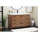 Wyatt 48 X 22 X 34 inch Walnut Brown Vanity Sink Set