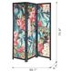 Anita Green and Pink with Brown and Black Room Divider
