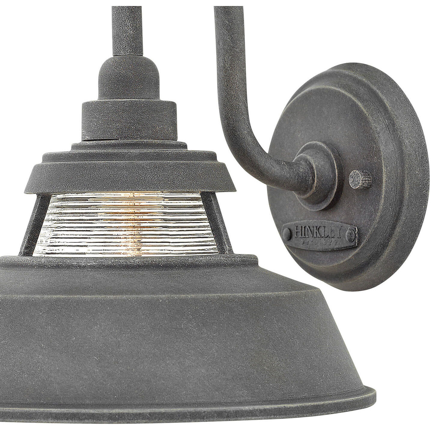 Troyer Outdoor Wall Mount Lantern in Aged Zinc, Medium
