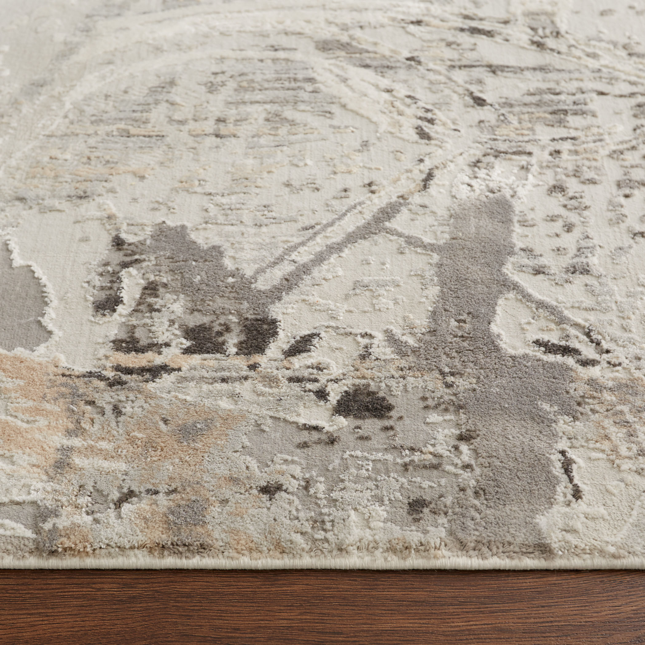 Kemer 90 X 63 inch Mineral Tones Rug in 5 x 7