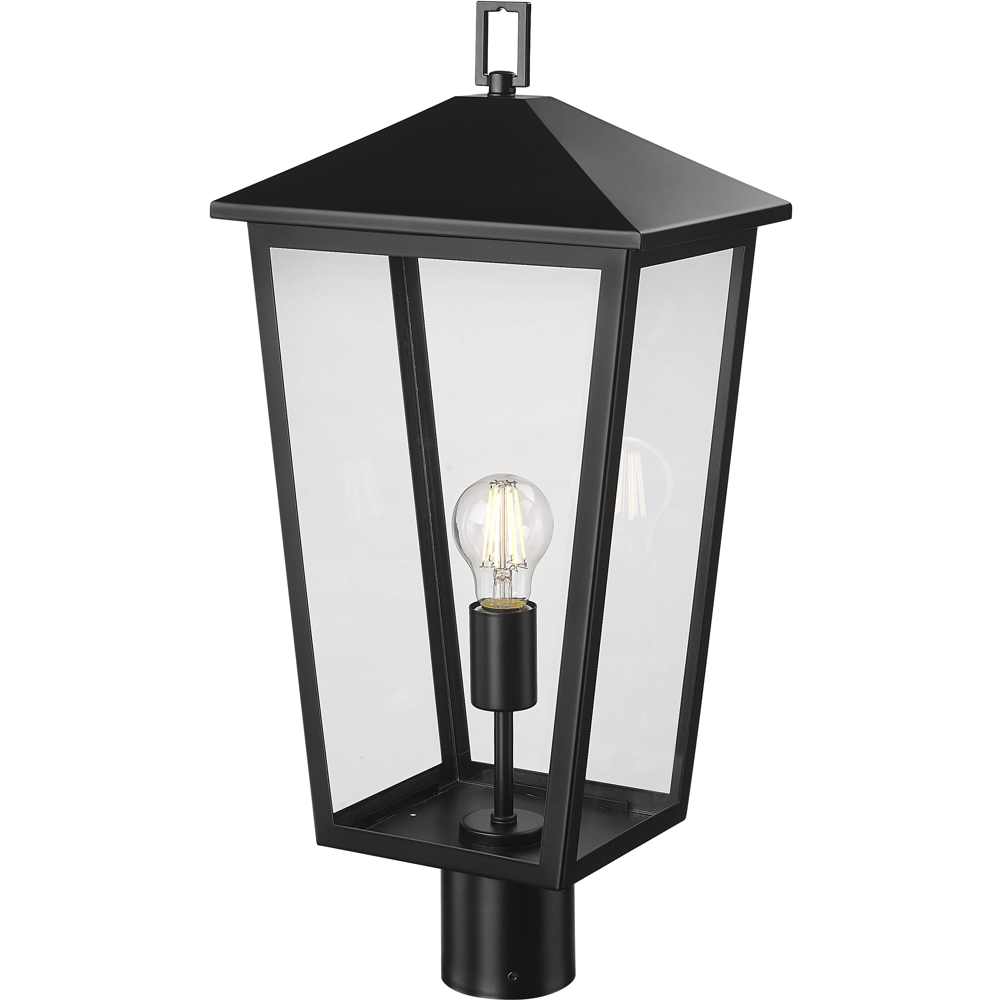 Munger 1 Light 23 inch Powder Coated Black Outdoor Post Lantern