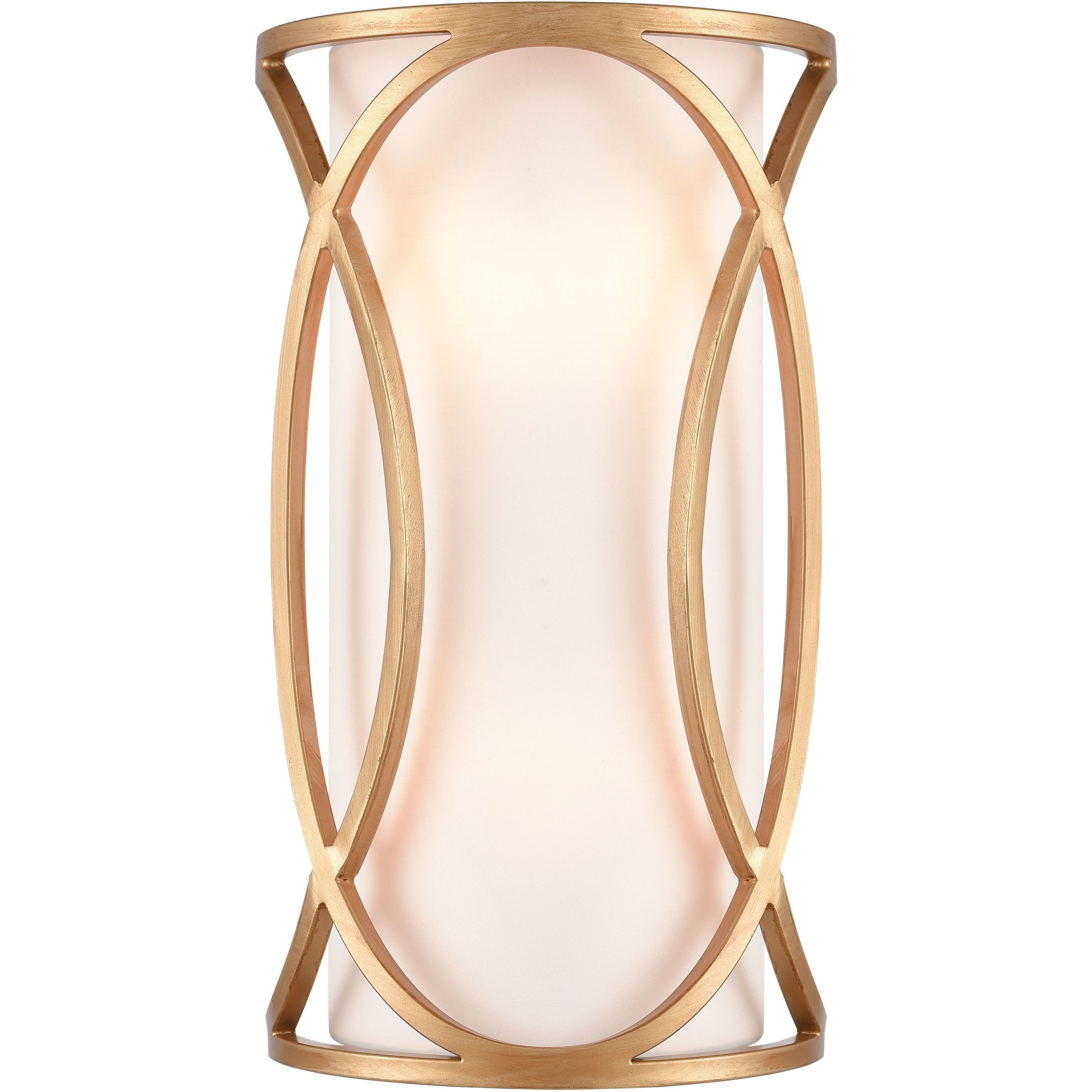 Ringlets 2 Light 9 inch Matte Gold ADA Sconce Wall Light