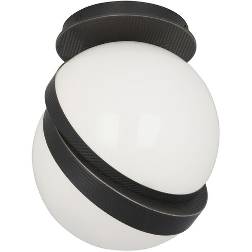 Michael Berman Brut 1 Light 7 inch Deep Patina Bronze Flushmount Ceiling Light