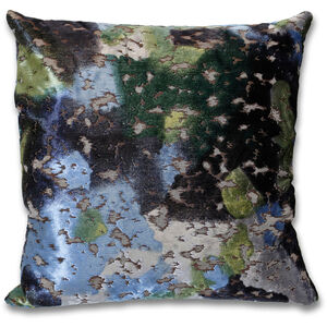 Martini Lapis 20 inch Lapis/Green/Black Abstract Pillow