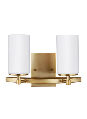 Alturas 2 Light 13.56 inch Satin Brass Bath Vanity Wall Sconce Wall Light