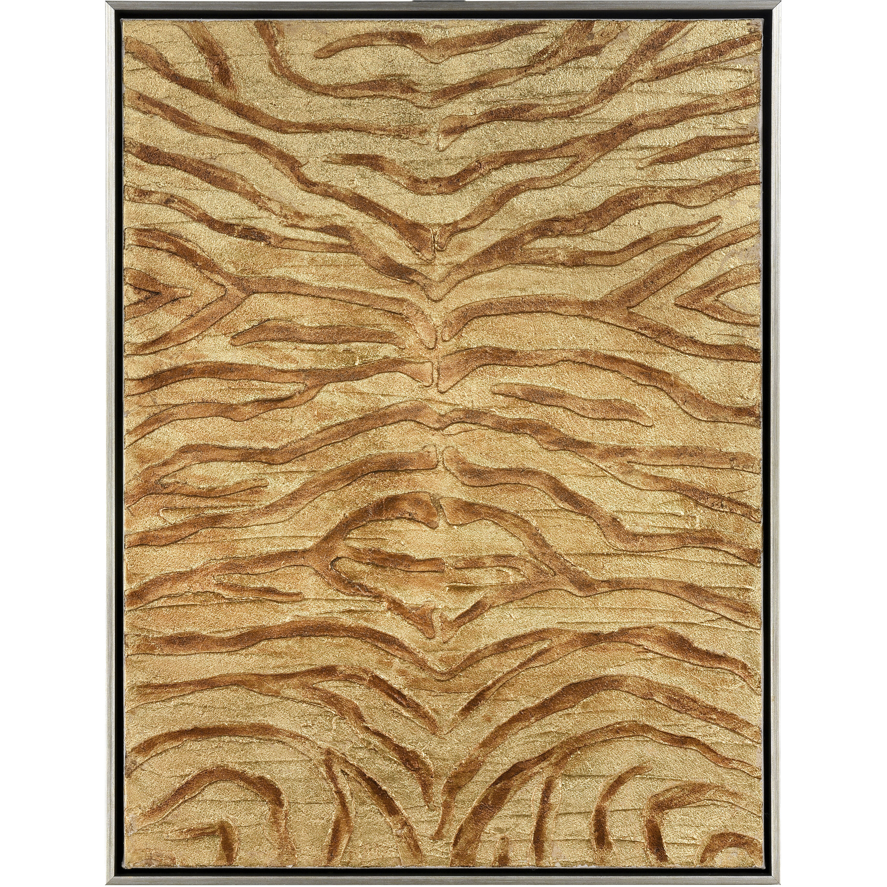 Prowess Gold with Bronze and Silver Framed Wall Art