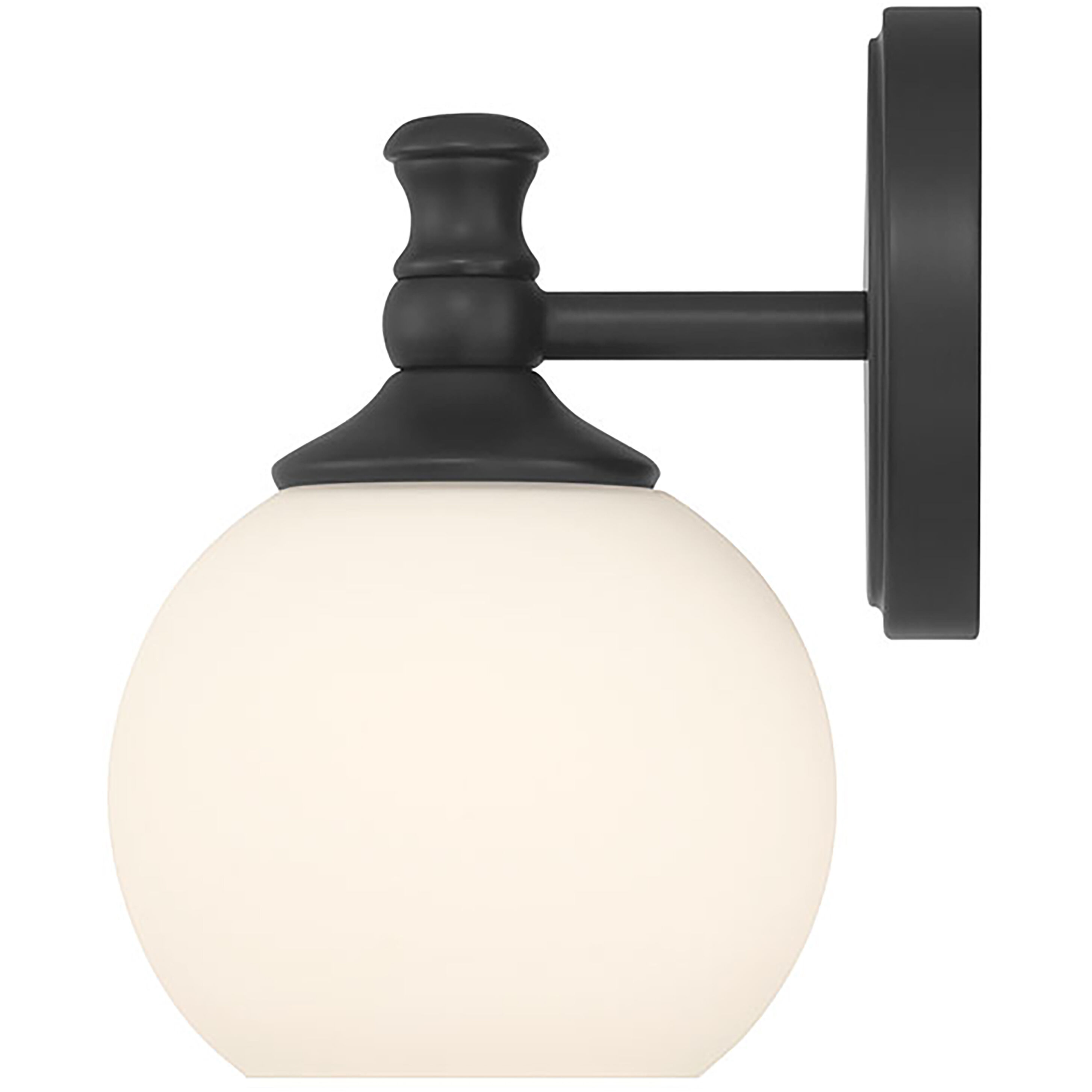Orlisse 1 Light 6 inch Matte Black Wall Sconce Wall Light