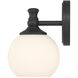 Orlisse 1 Light 6 inch Matte Black Wall Sconce Wall Light