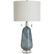 Cameron 30.75 inch 60.00 watt Multi - Blue and Copper and Taupe and Clear Table Lamp Portable Light