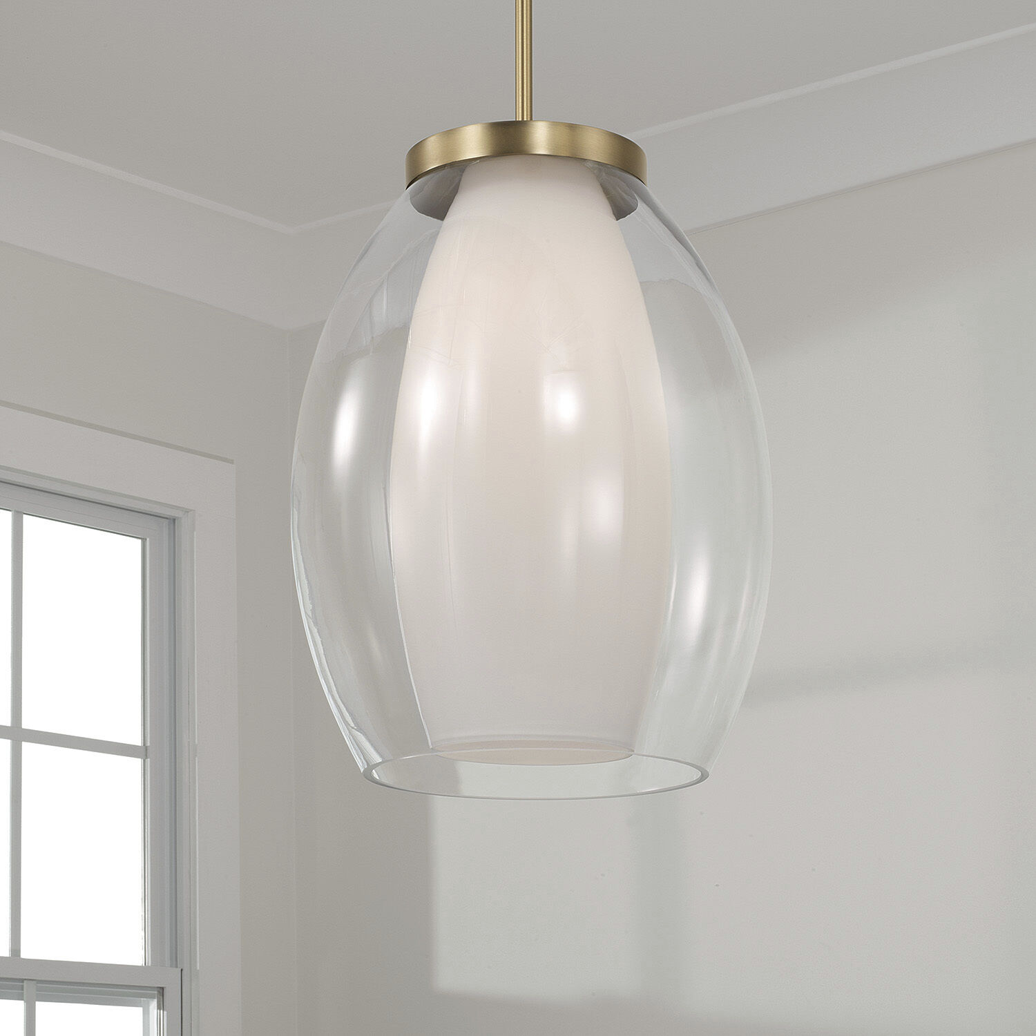 Joss 1 Light 13 inch Aged Brass Pendant Ceiling Light