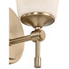 Fusion Collection - Tulsi Family 1 Light 5.25 inch Brushed Brass Wall Sconce Wall Light, EVOLV