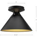 Alora Mood Archer 1 Light 9.5 inch Matte Black Flush Mount Ceiling Light