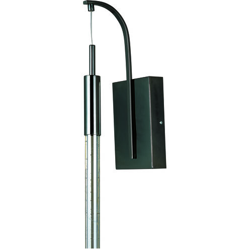 Scepter LED 4.5 inch Black Chrome Wall Sconce Wall Light in Bubble