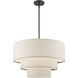 Gladstone 4 Light 23 inch English Bronze Pendant Chandelier Ceiling Light