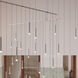 Suspenders LED 137.25 inch Satin White Suspension Ceiling Light, Multi-light