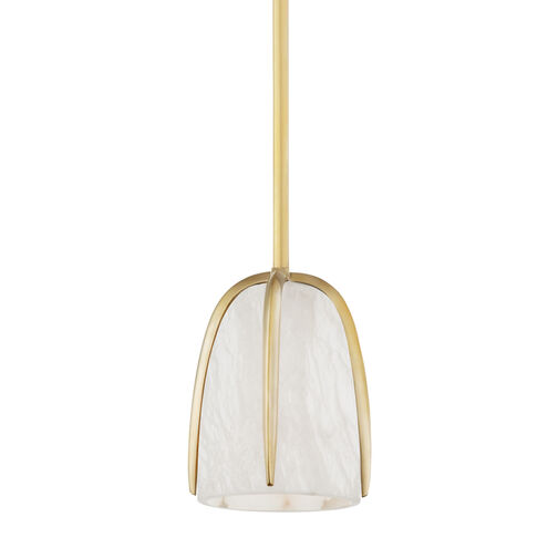 Wheatley 1 Light 7 inch Aged Brass Pendant Ceiling Light