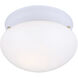 Madison 1 Light 7.5 inch White Flush Mount Ceiling Light