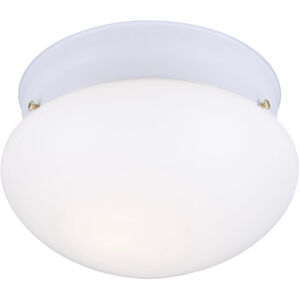 Madison 1 Light 7.5 inch White Flush Mount Ceiling Light