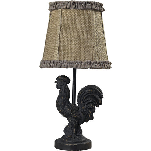 Braysford 15 inch 15 watt Antique Black Table Lamp Portable Light