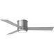 Clarity 56 56 inch Brushed Steel with Silver Blades Ceiling Fan in American Walnut