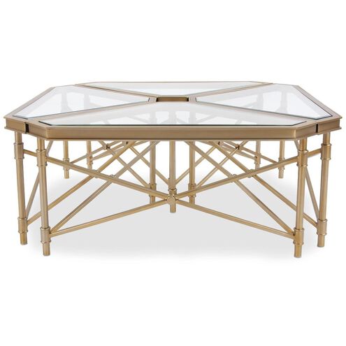 Wertheimer 42 X 16.5 inch Gold Coffee Table