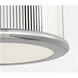 Paloma Contreras Ritz 3 Light 14 inch Polished Nickel Flush Mount Ceiling Light