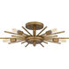 Mesquite 5 Light 22 inch Weathered Brass Semi-Flush Mount Ceiling Light
