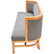 Anita Gray and Brown Settee