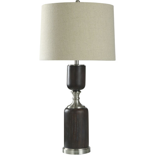 Cameron 34 inch 150.00 watt Faux Dark Wood Table Lamp Portable Light