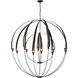 Double Cirque 12 Light 48.3 inch Dark Smoke Large Scale Chandelier Ceiling Light, Large Scale