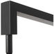 Stretch 87 inch 9 watt Black Arc Floor Lamp Portable Light in White Linen