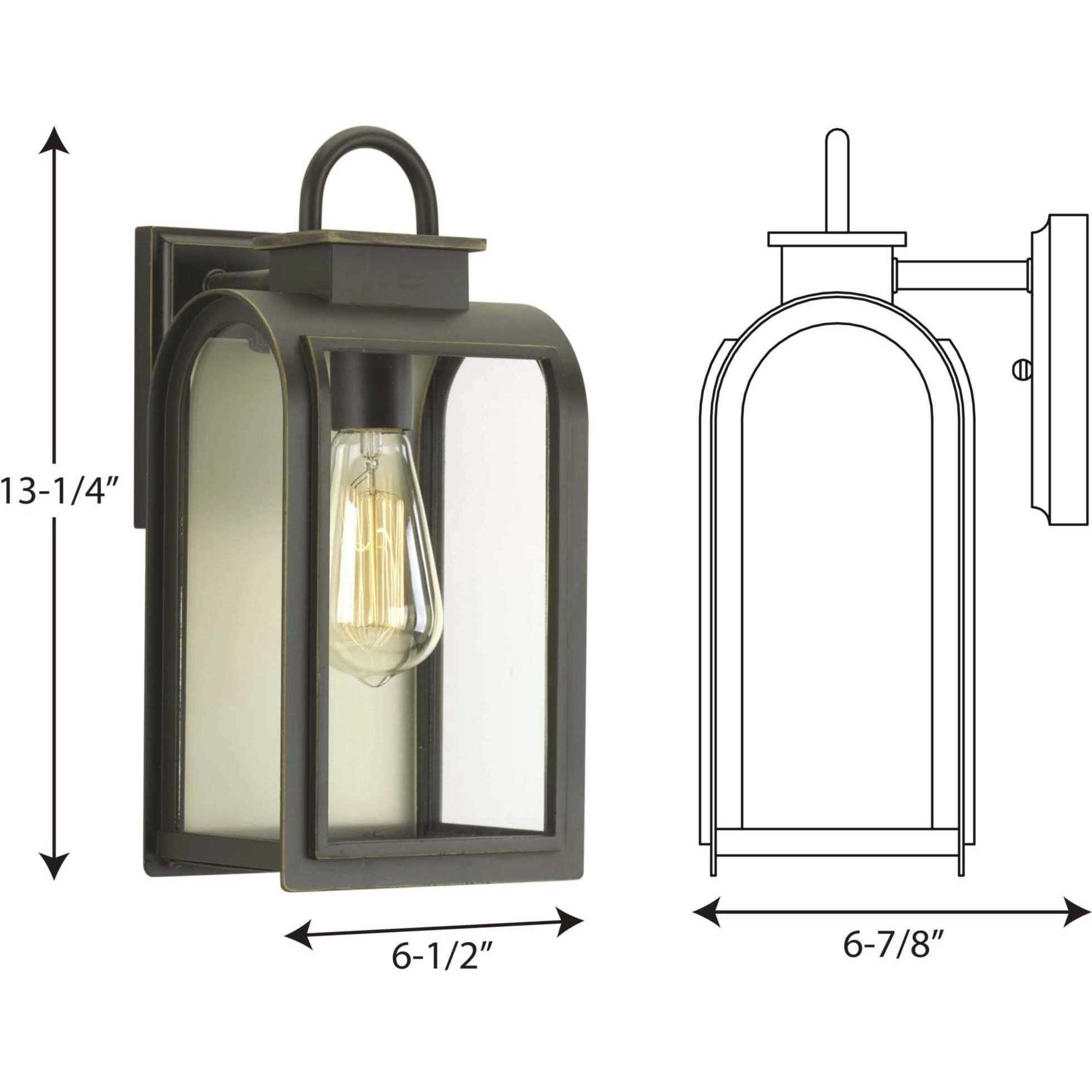 Refuge Outdoor Wall Lantern, Small