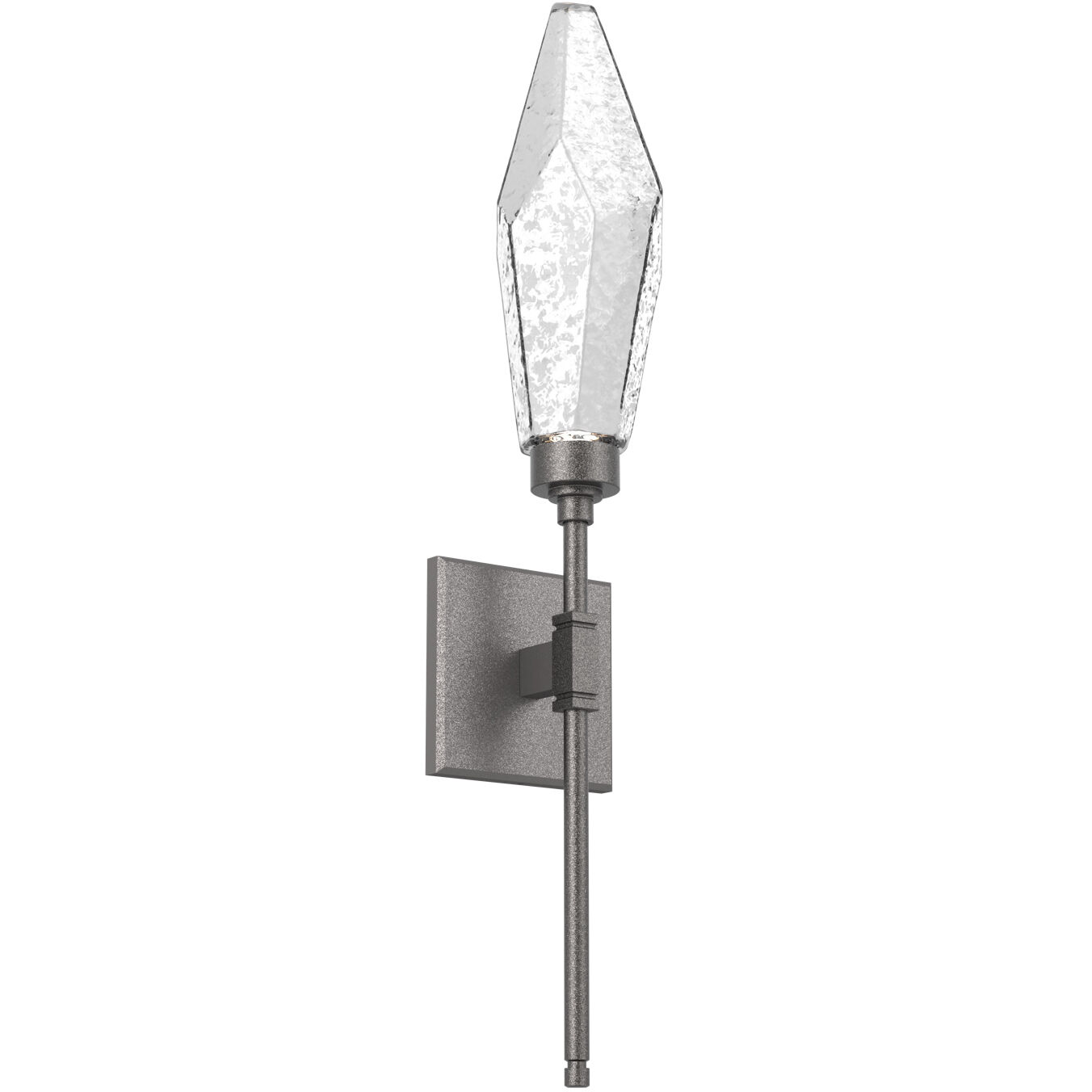 Rock Crystal LED 4.5 inch Graphite ADA Indoor Sconce Wall Light, Belvedere