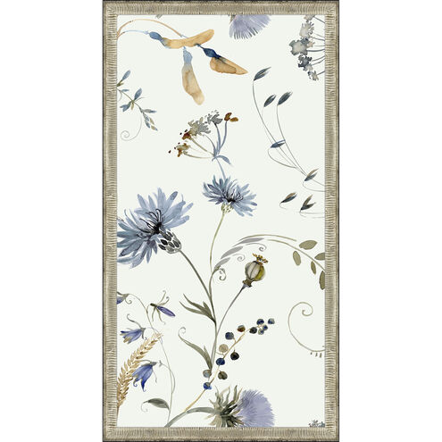 Florals Collection Blue Framed Art